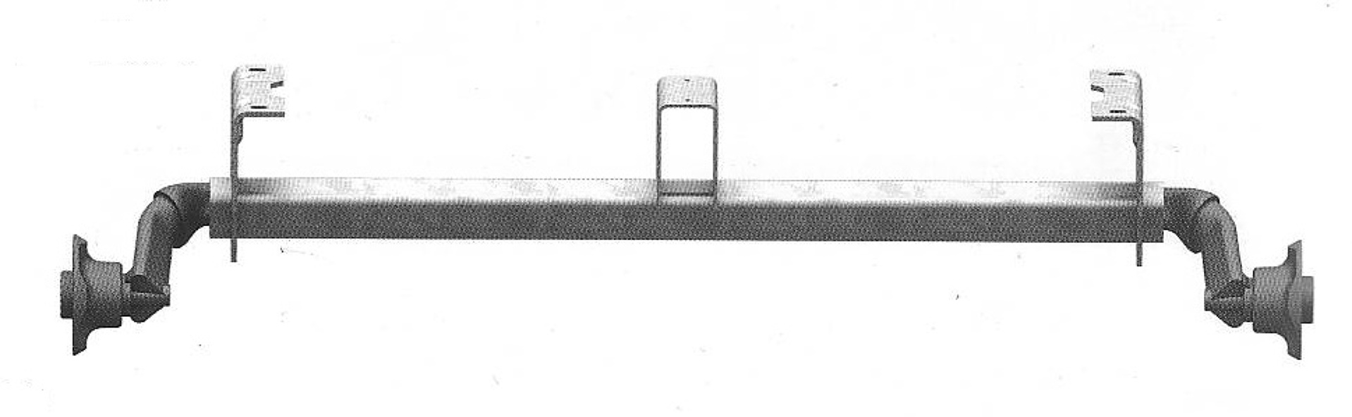 Náprava AL-KO UBR 700-5 OPTIMA, 100x4-vysoká patka, 1400