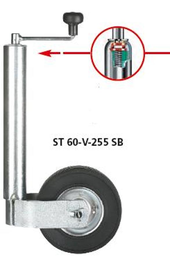 Opěrné kolo plech ST 60/255 SB