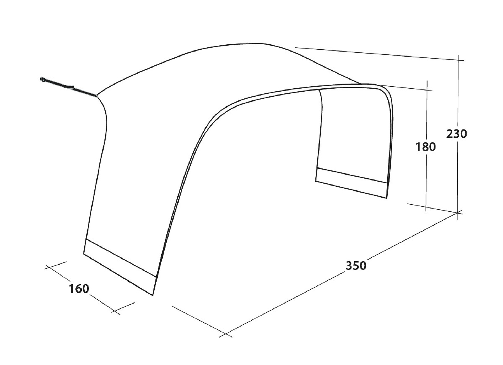 Outwell Wakefield L tent connector