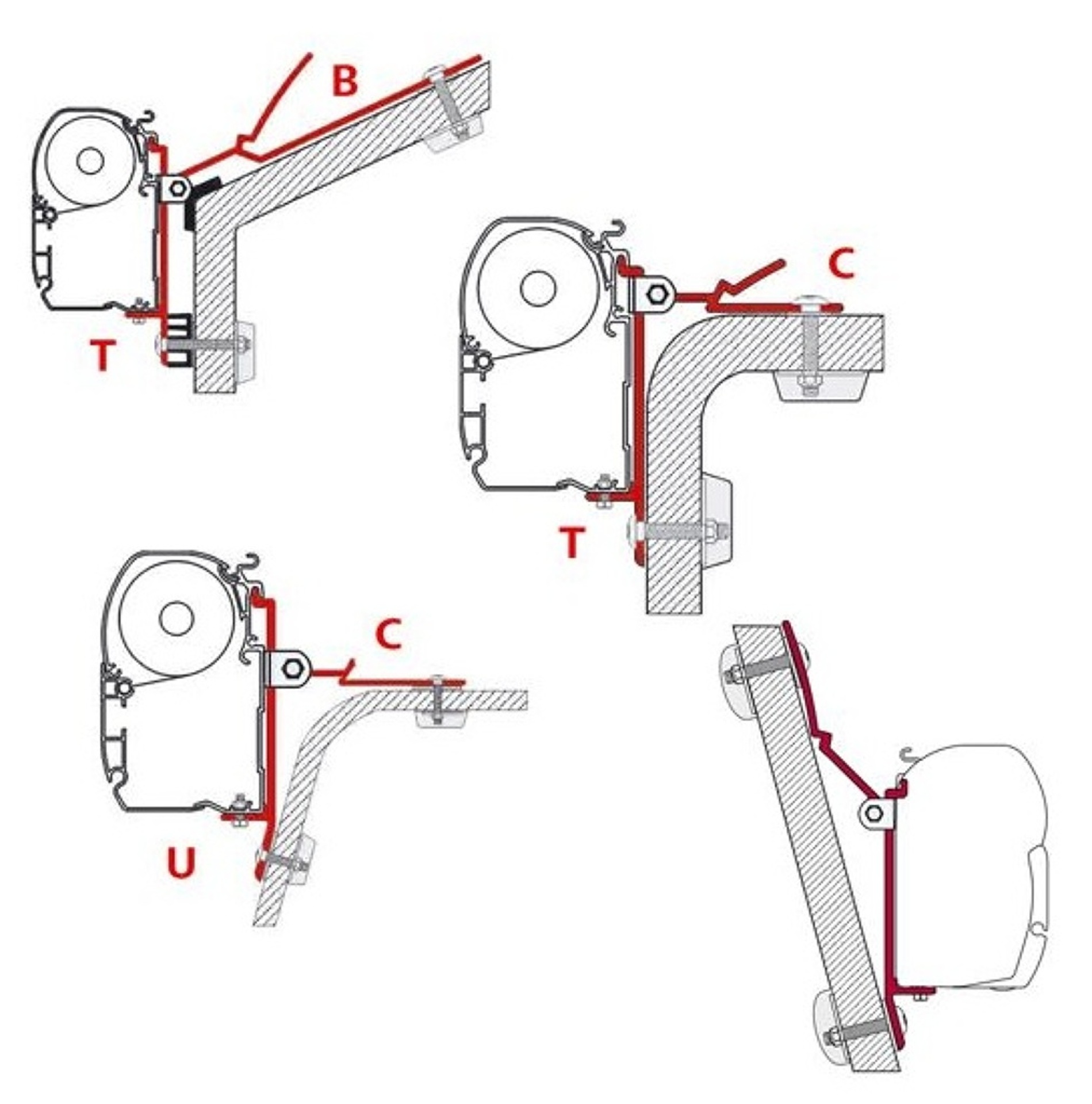 Univerzální adaptér F45 typ B