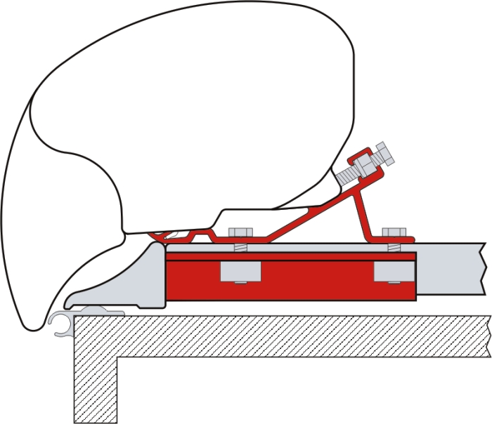 Adaptér F 65 TOP - Fixing Bar