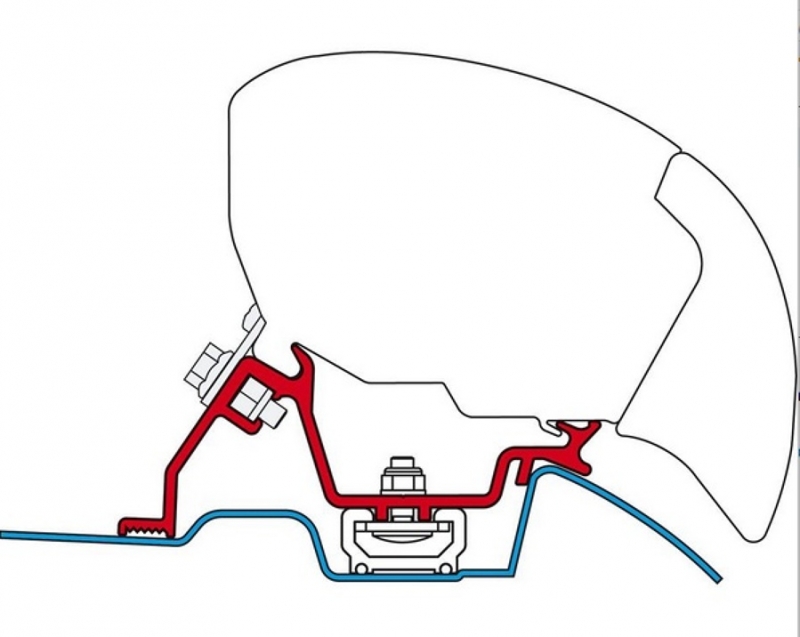 Adaptér F65 Mercedes Sprinter roof rail