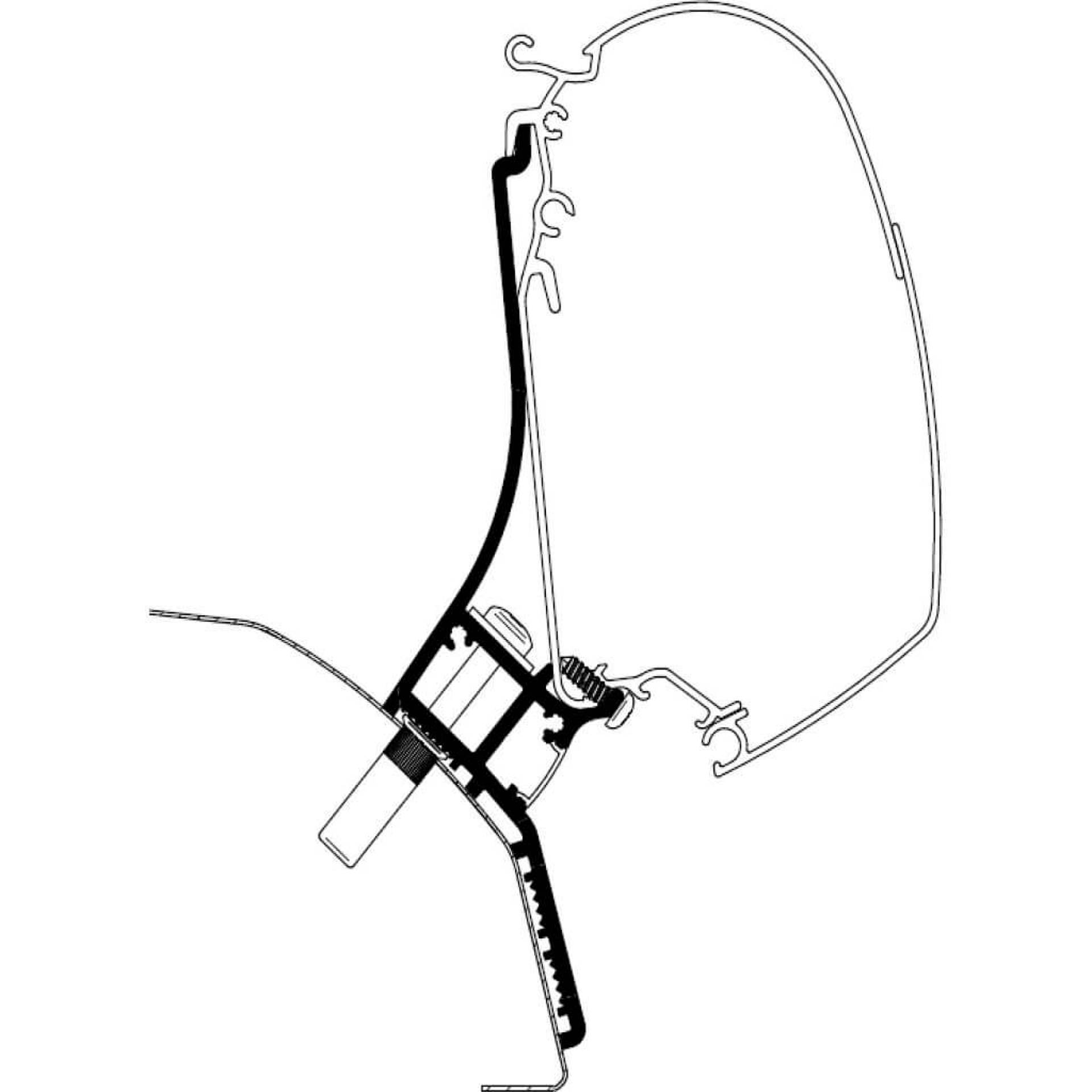 Adaptér Thule 5200 pro Fiat Ducato 06- H2 3,15 m