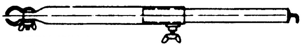 Střešní tyč- kleště/háček  22mm x 170-260cm