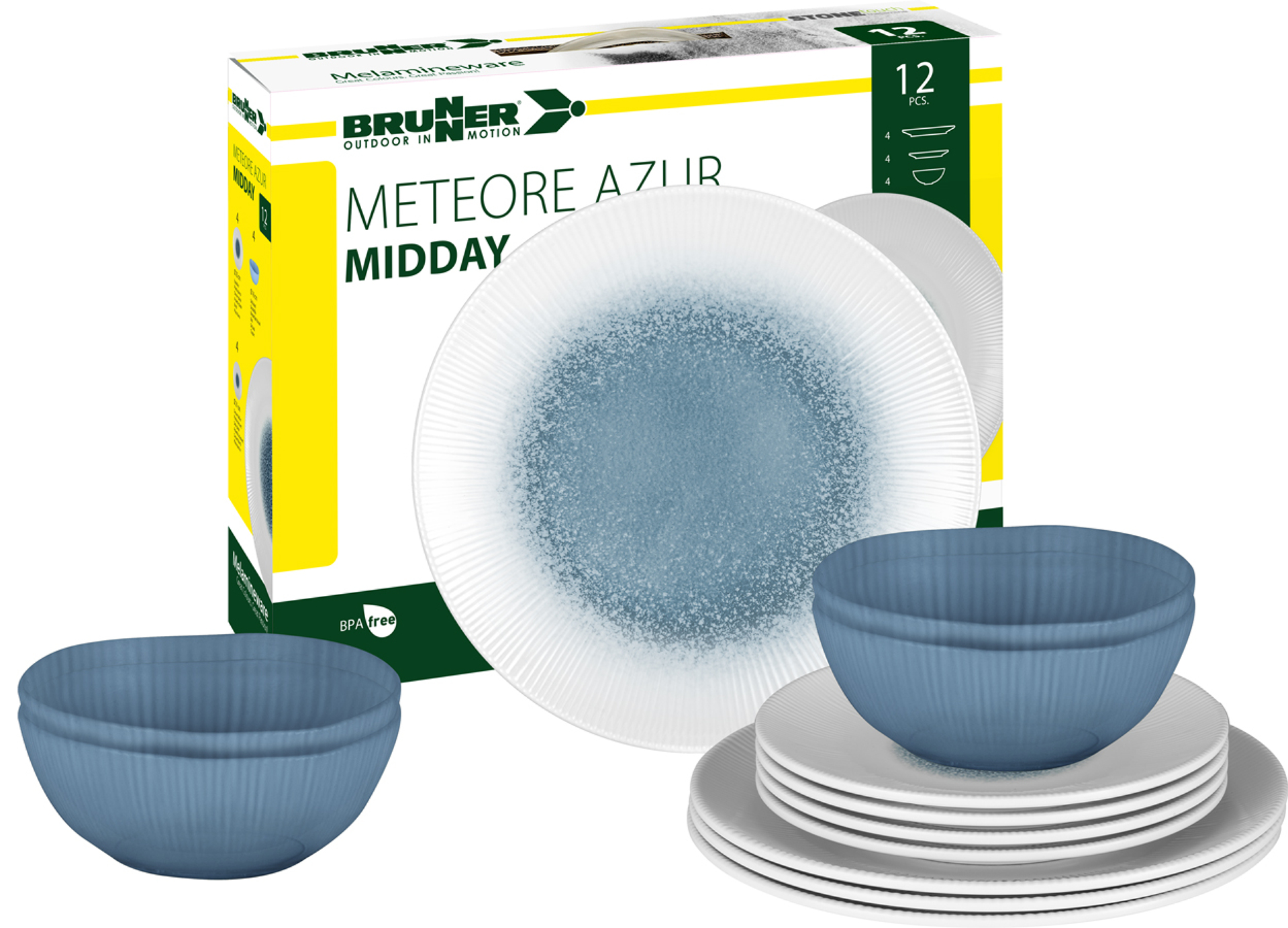 Sada nádobí Brunner Midday Meteore 12-dílná