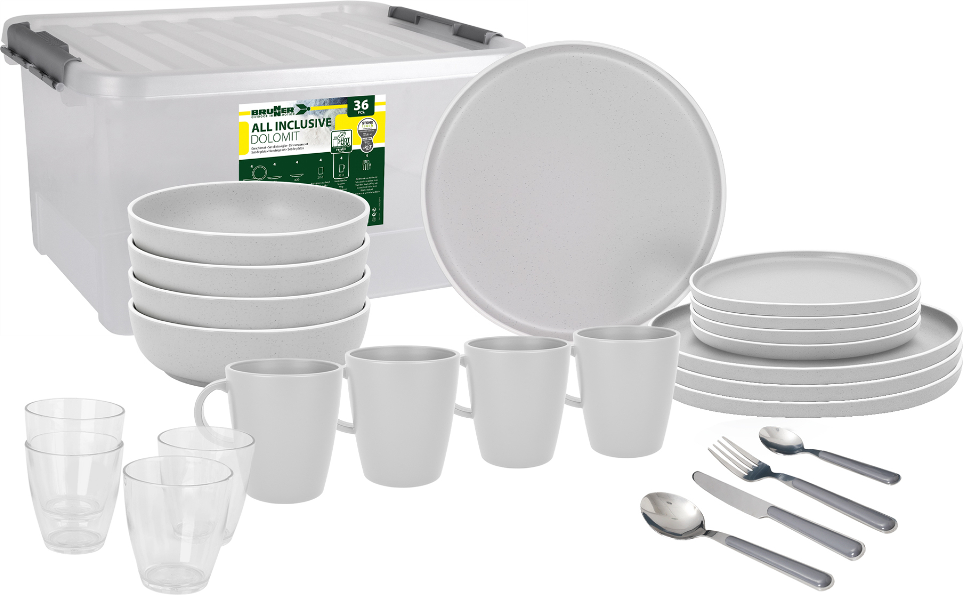 Sada nádobí Brunner Dolomit White All inclusive