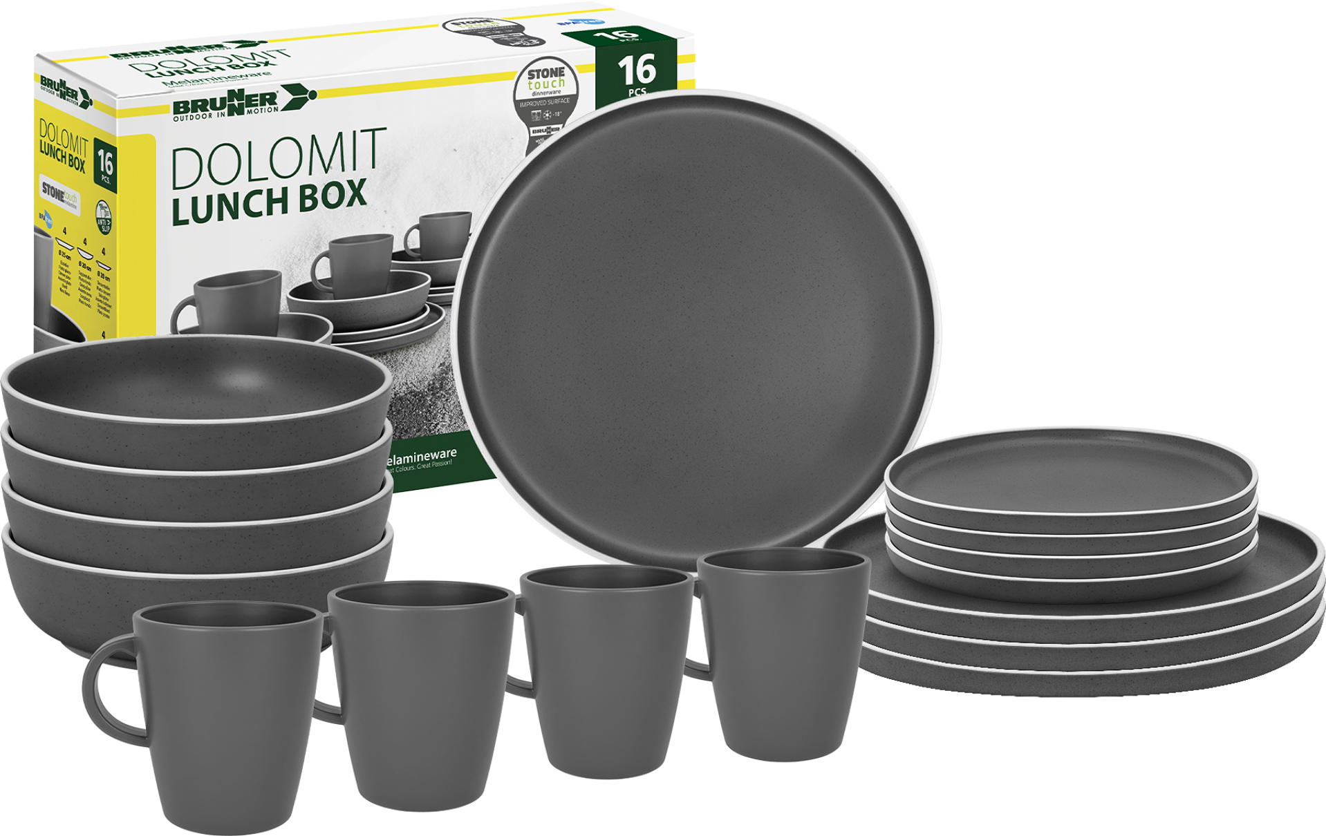 Brunner Dolomit Grey Lunch Box