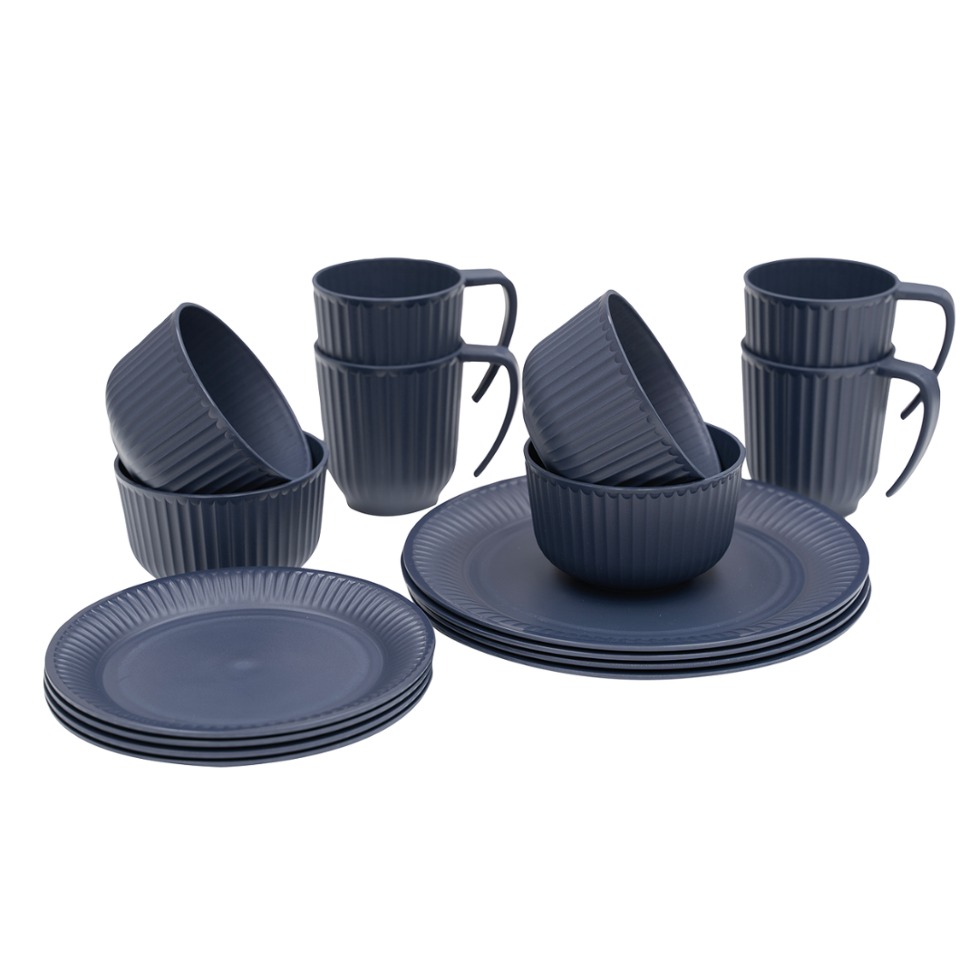 Outwell Delish 4 Dinner Set Navy Night