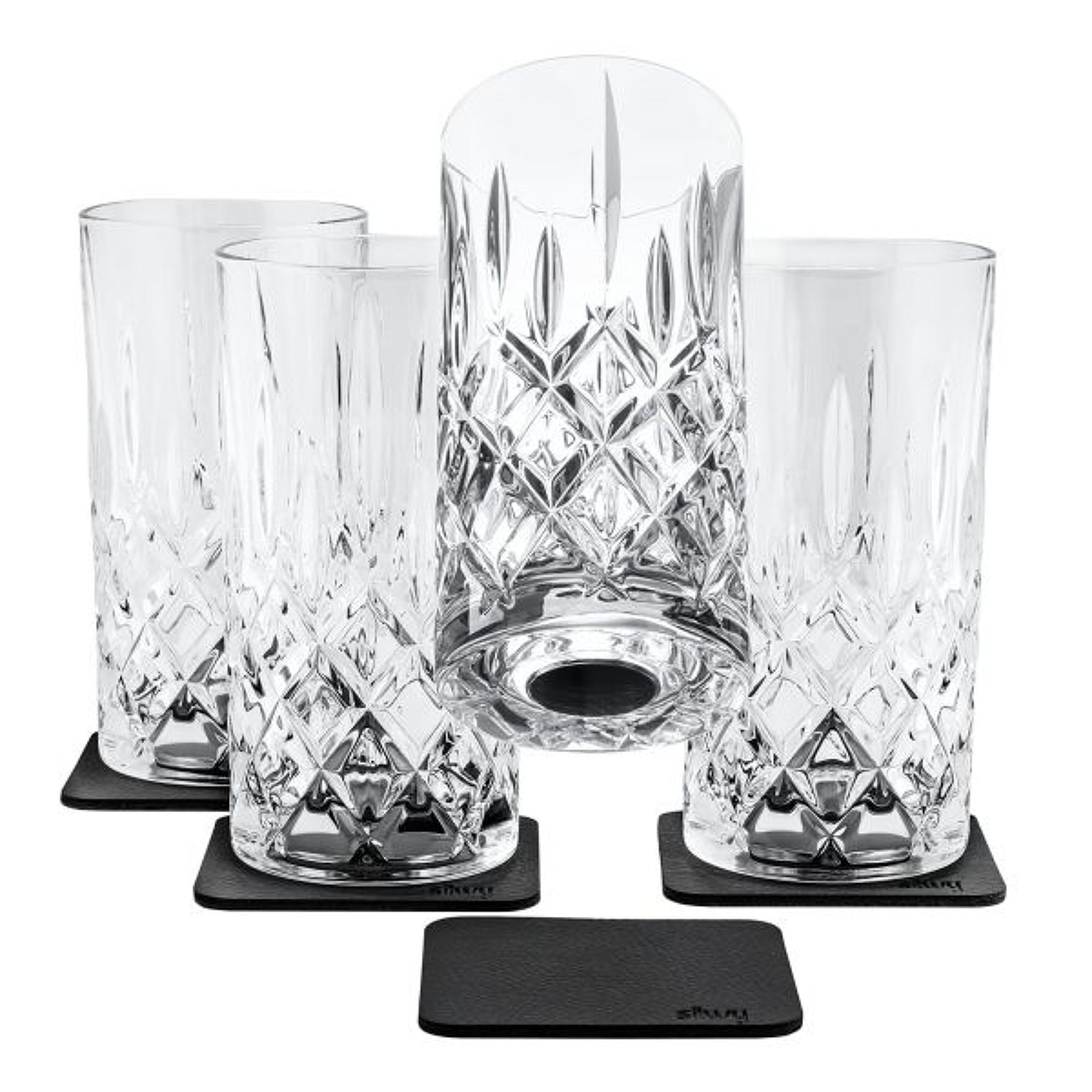 Magnetická sklenice SILWY kristal longdrink set 4ks