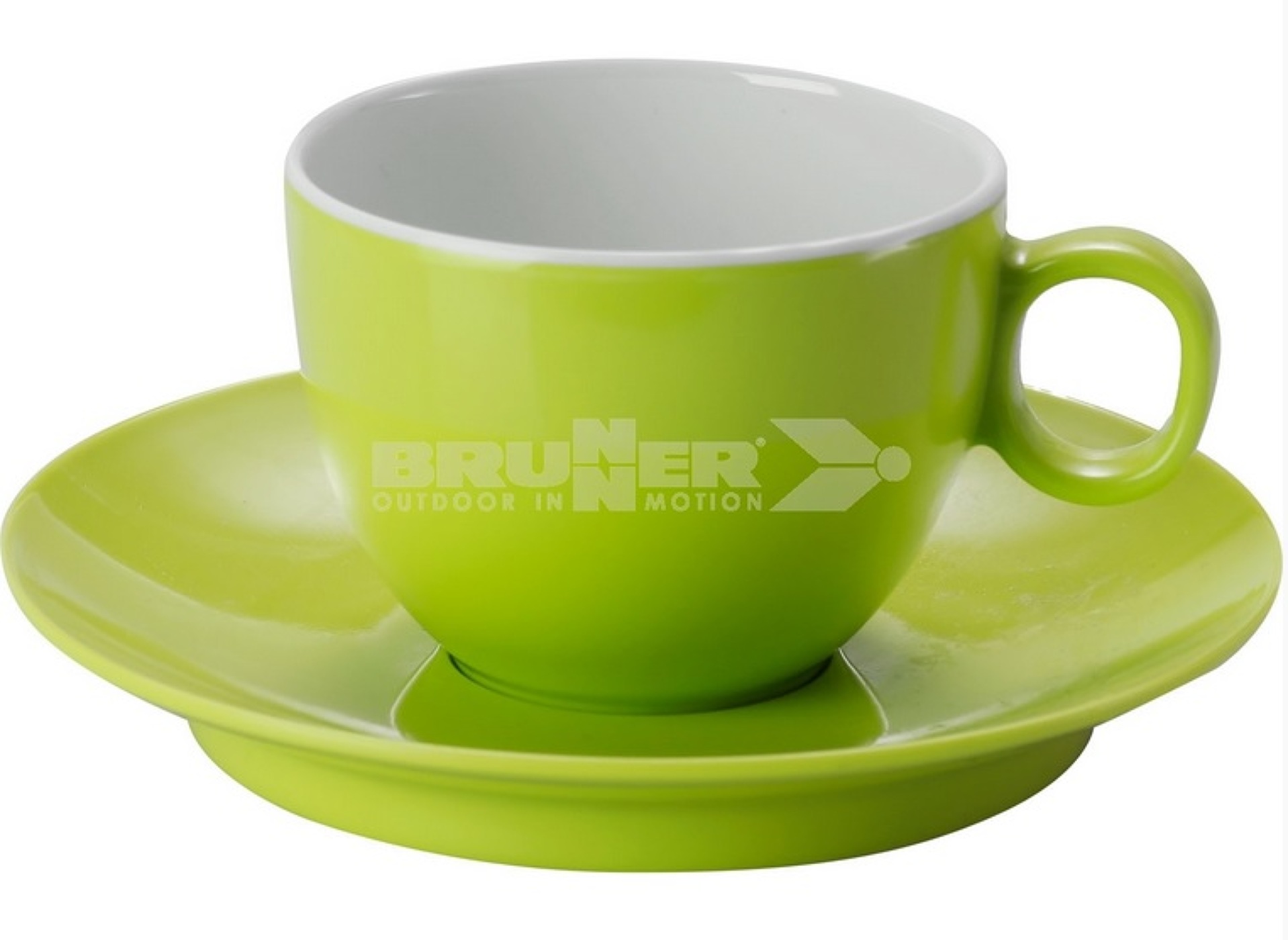 Espresso šálek s podšálkem Brunner zelená