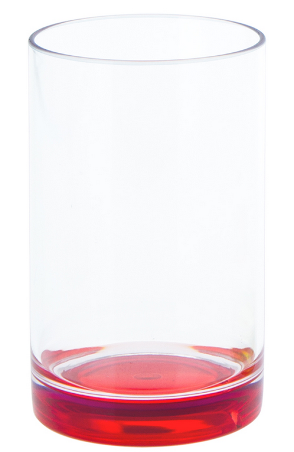 Sklenička 0.35L s červeným dnem