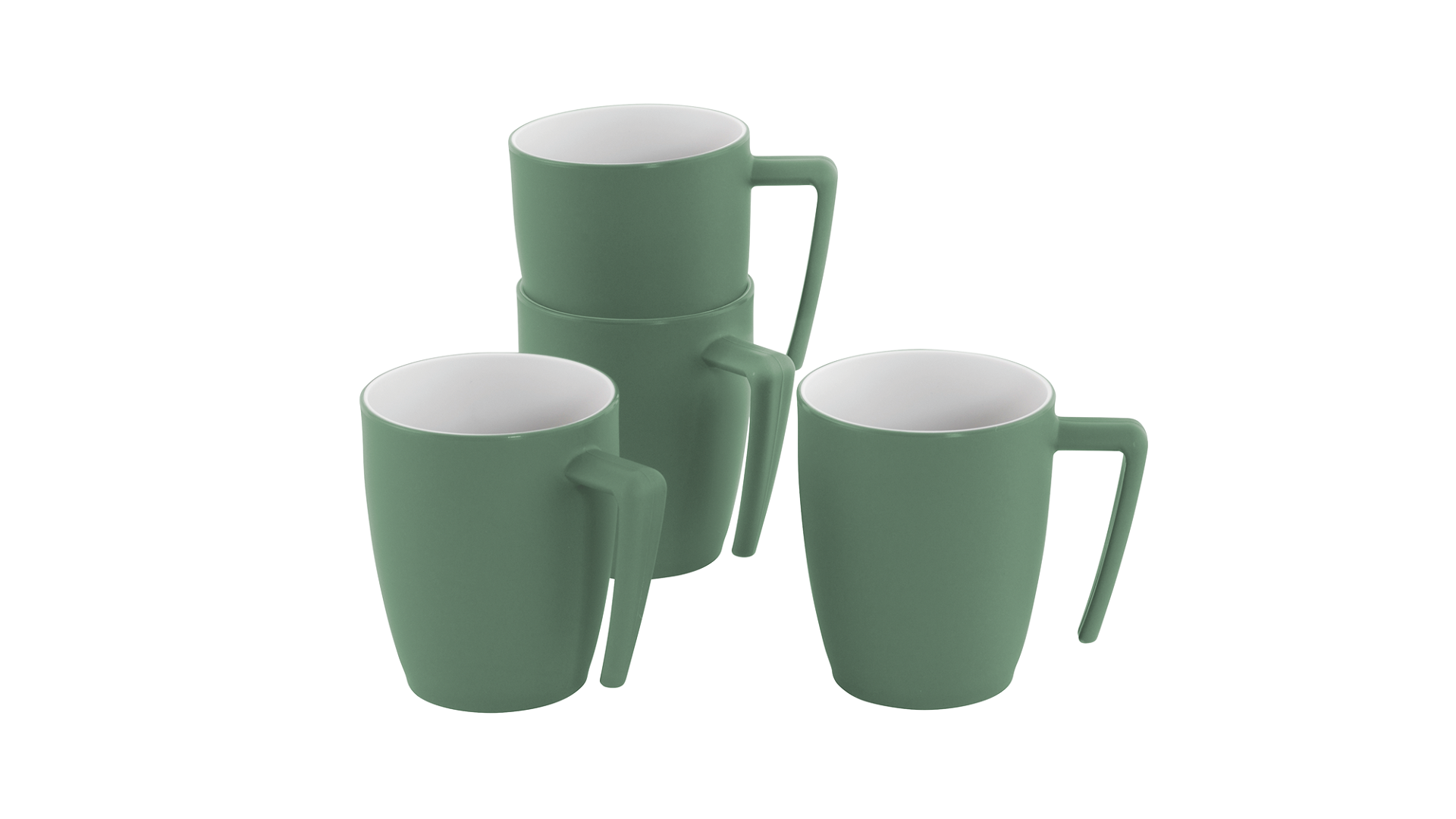 Outwell Gala 4 Person Mug Set Shadow Green