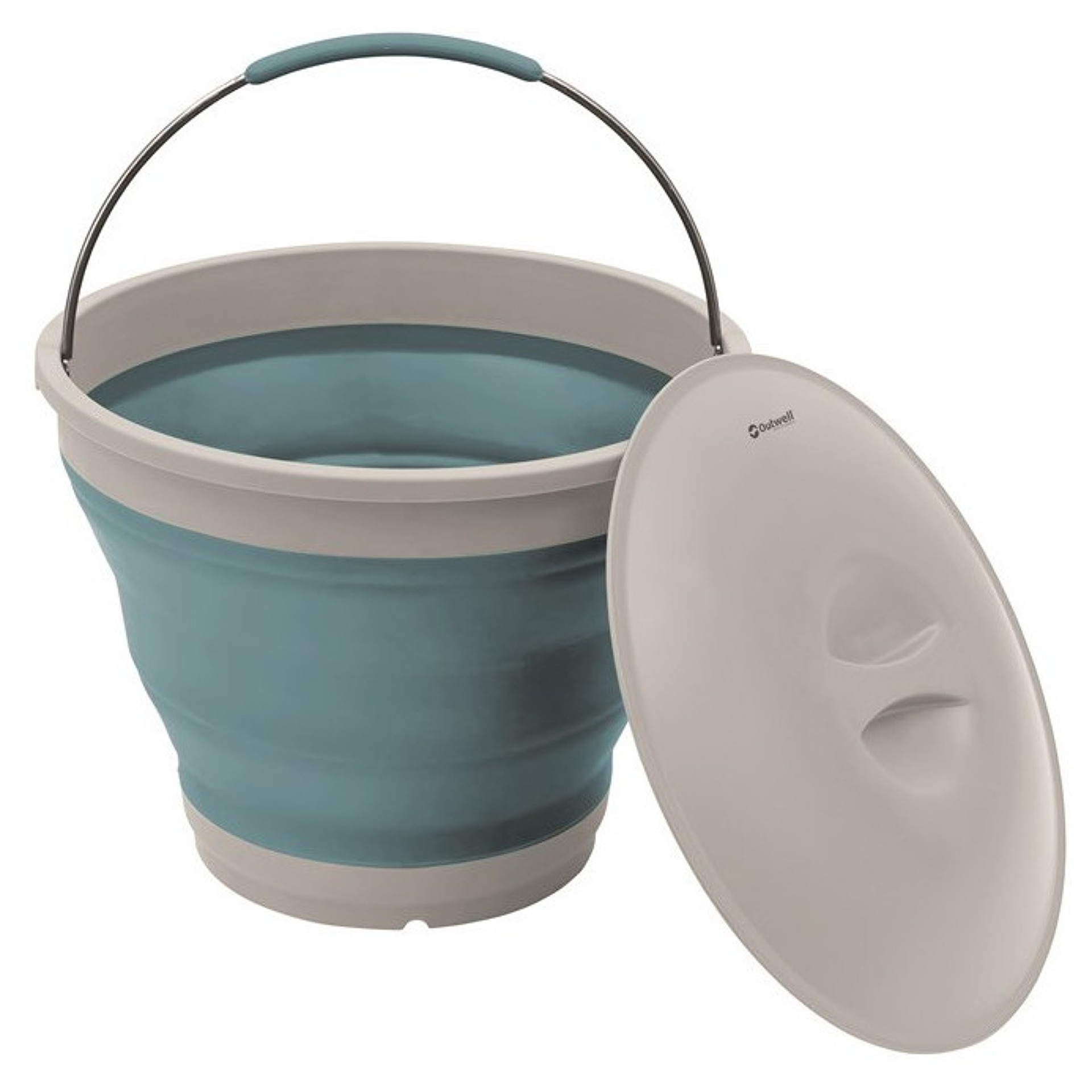 Skládací kbelík s víkem Outwell Collaps Classic modrý