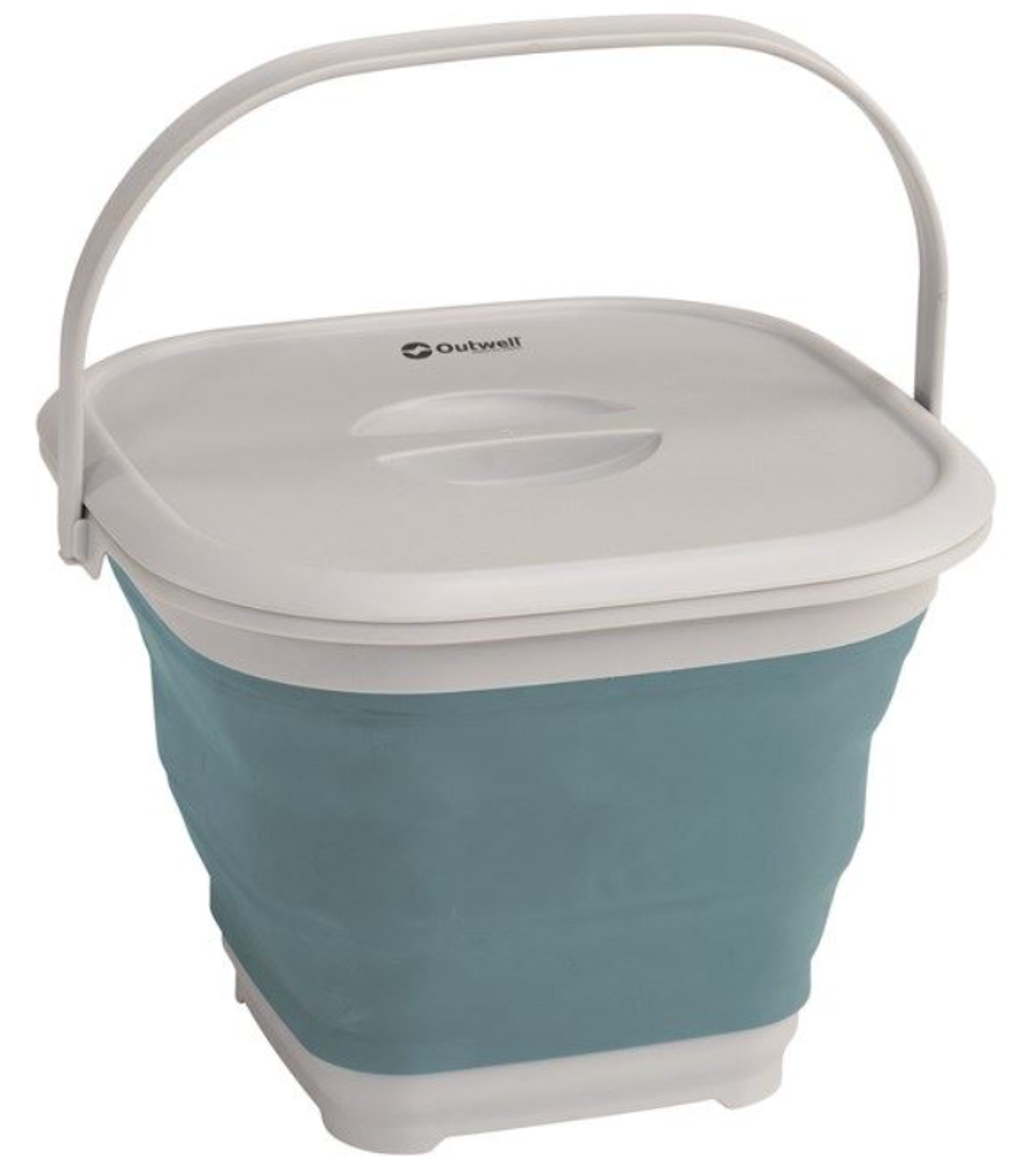 Skládací kbelík s víkem Outwell Collaps Square W modrá