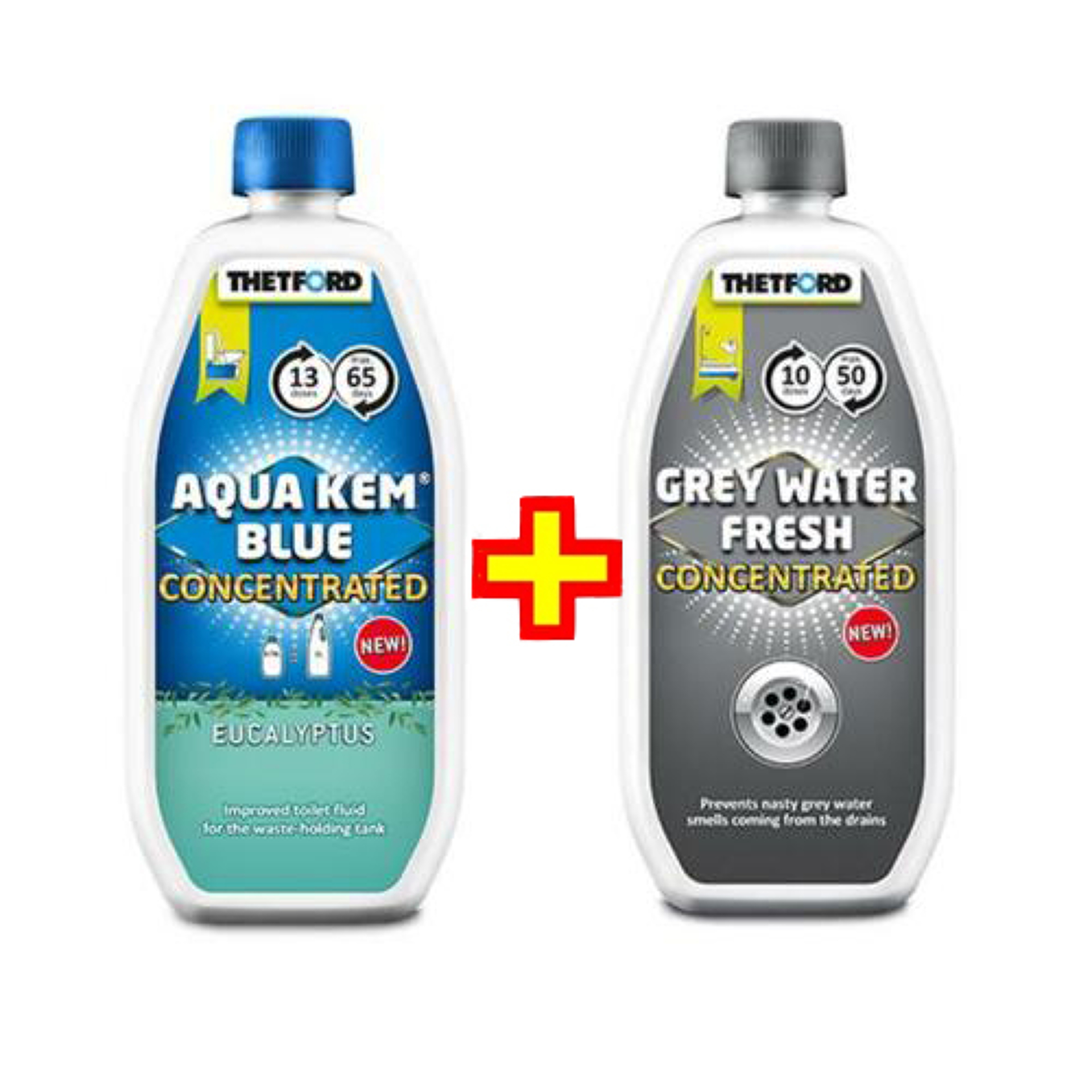 Thetford Duopack Aqua Kem Blue Eukalyptus + Grey Water Fresh
