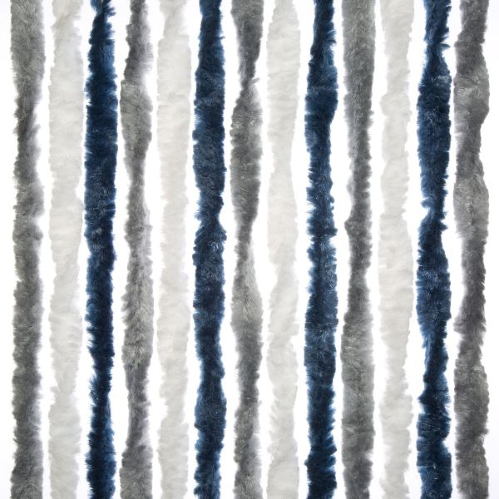 Závěs 56x175 cm, modrá/stříbrná