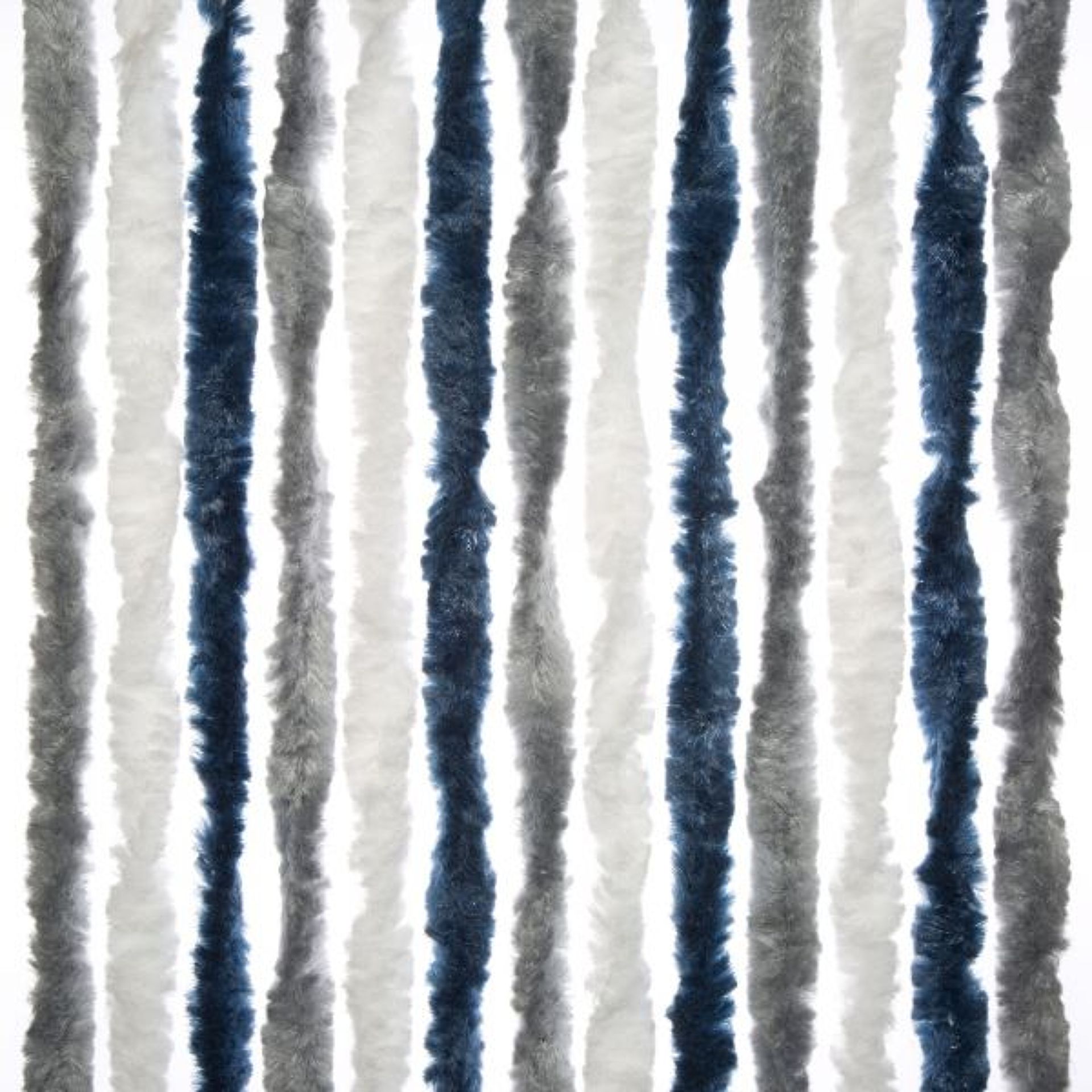 Závěs 56x175 cm, tmavě modrá/bílá/šedá