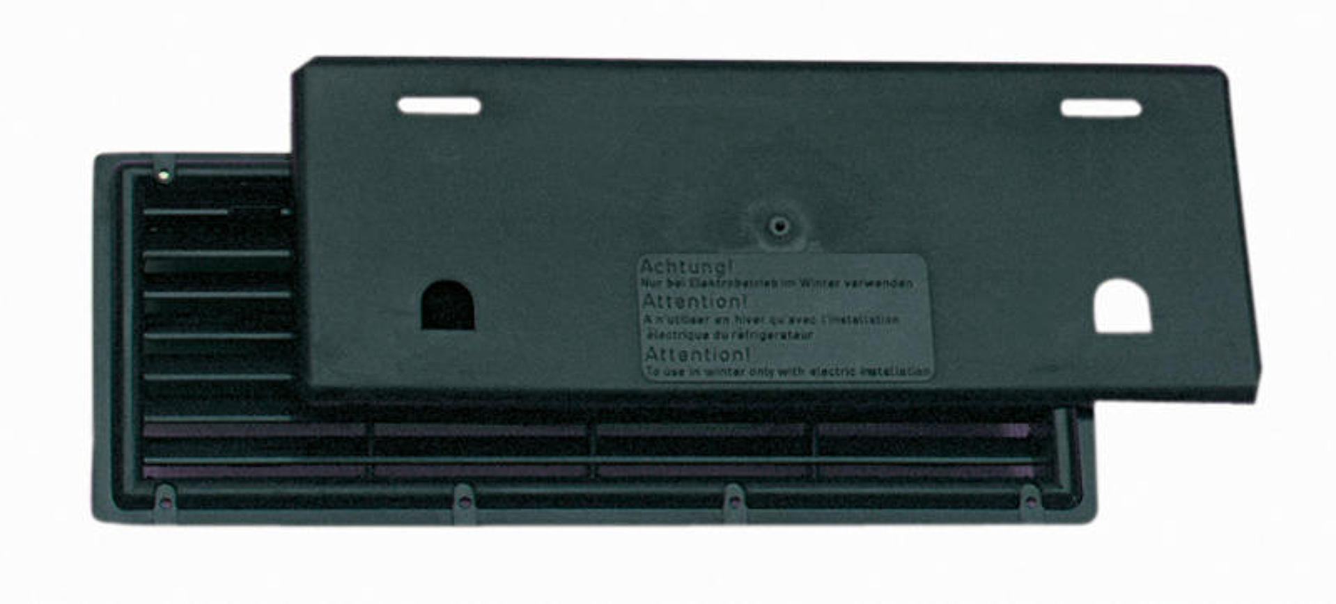 Ventilační mřížka černá 375x150mm