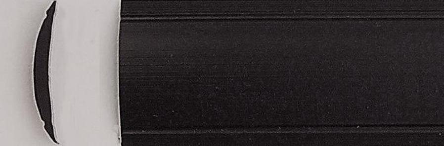 PVC výplň pro lišty 12 mm, černá 1m