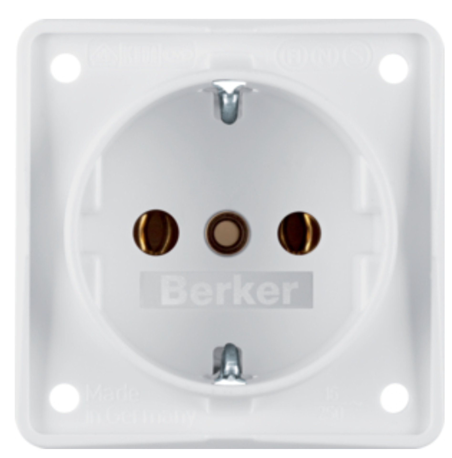 Vnitřní zásuvka Berker 230V, bílá