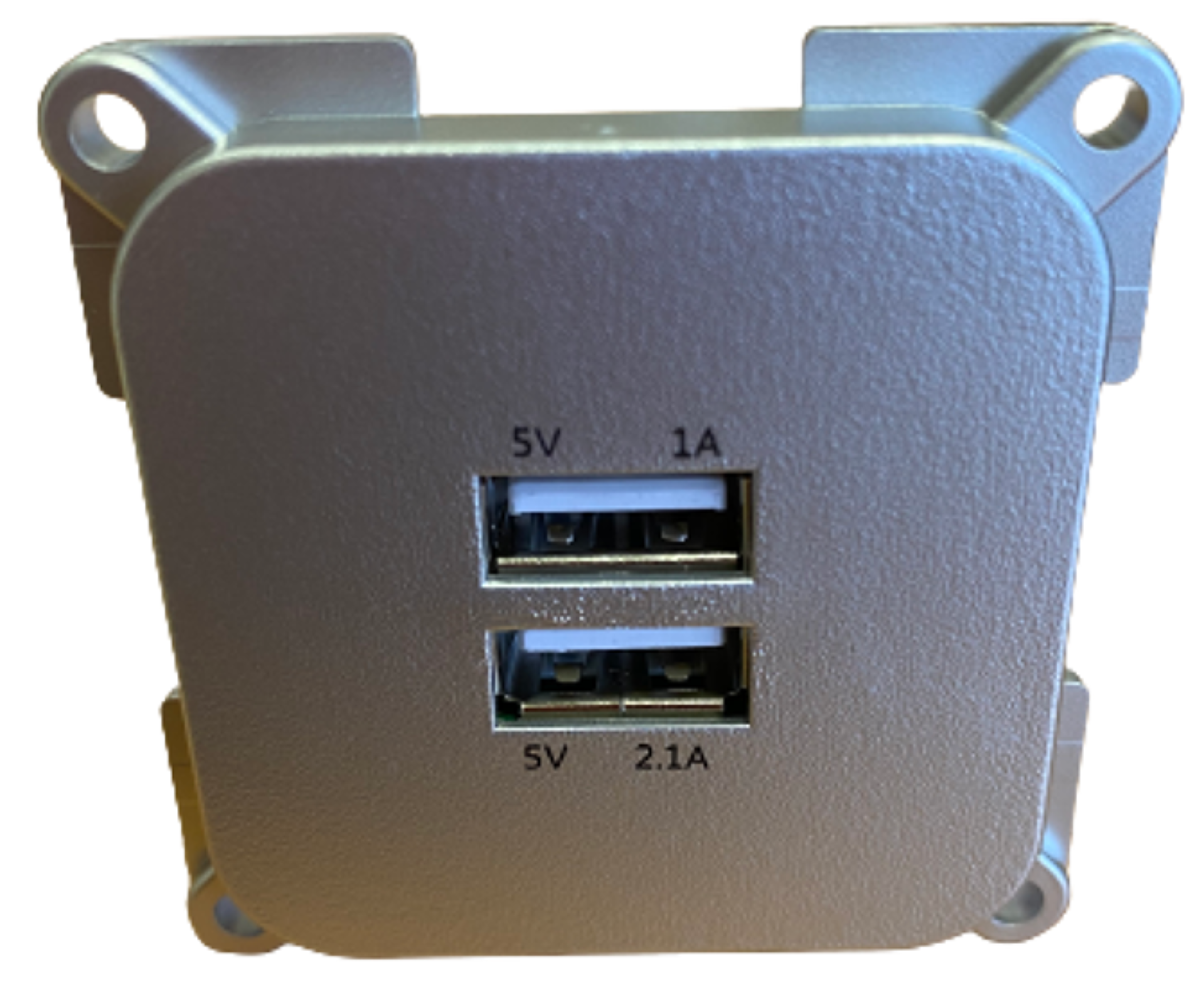 Vnitřní zásuvka C-Line 2x USB stříbrná