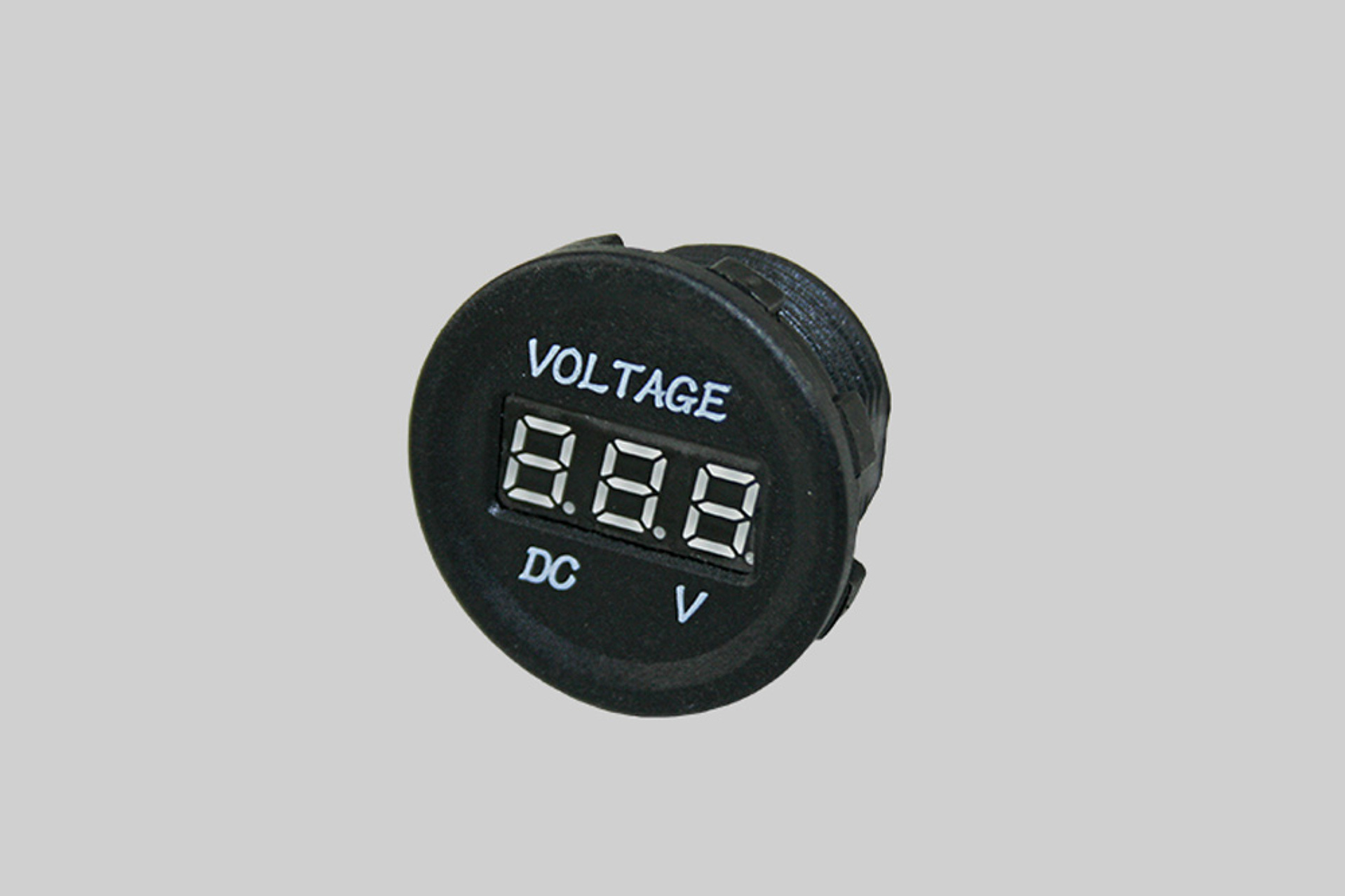 Voltmetr 10-30V černý