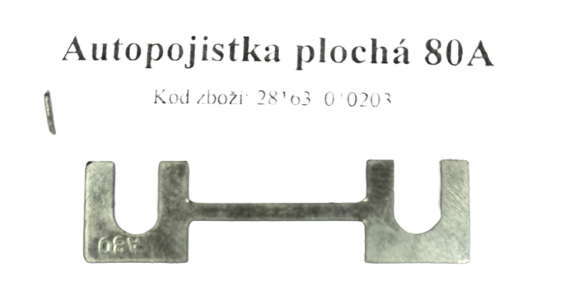 Autopojistka plochá 80A