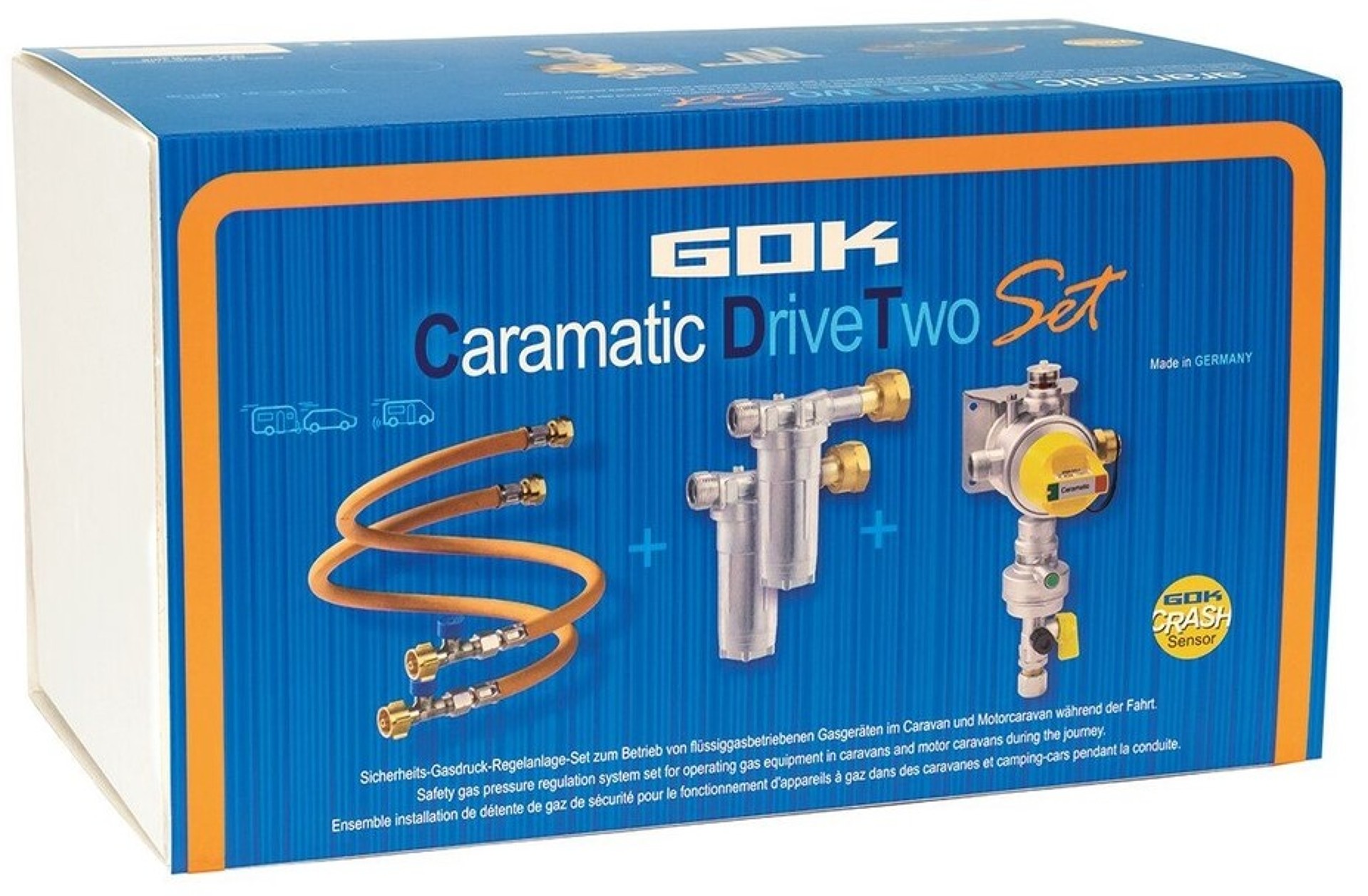 Set regulátor/hadice/filtry Caramatic DriveTwo 30 mbar vertikální