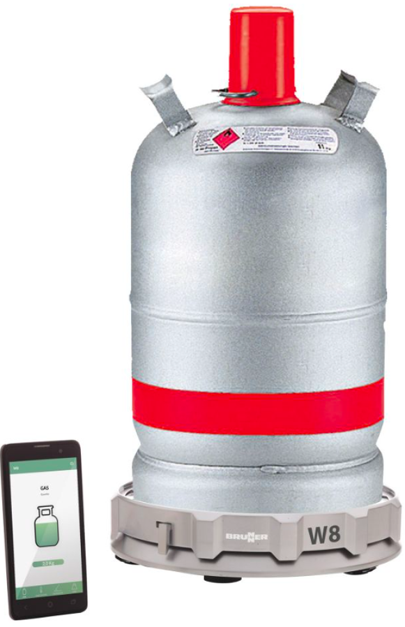 Měřič obsahu PB láhve Brunner W8