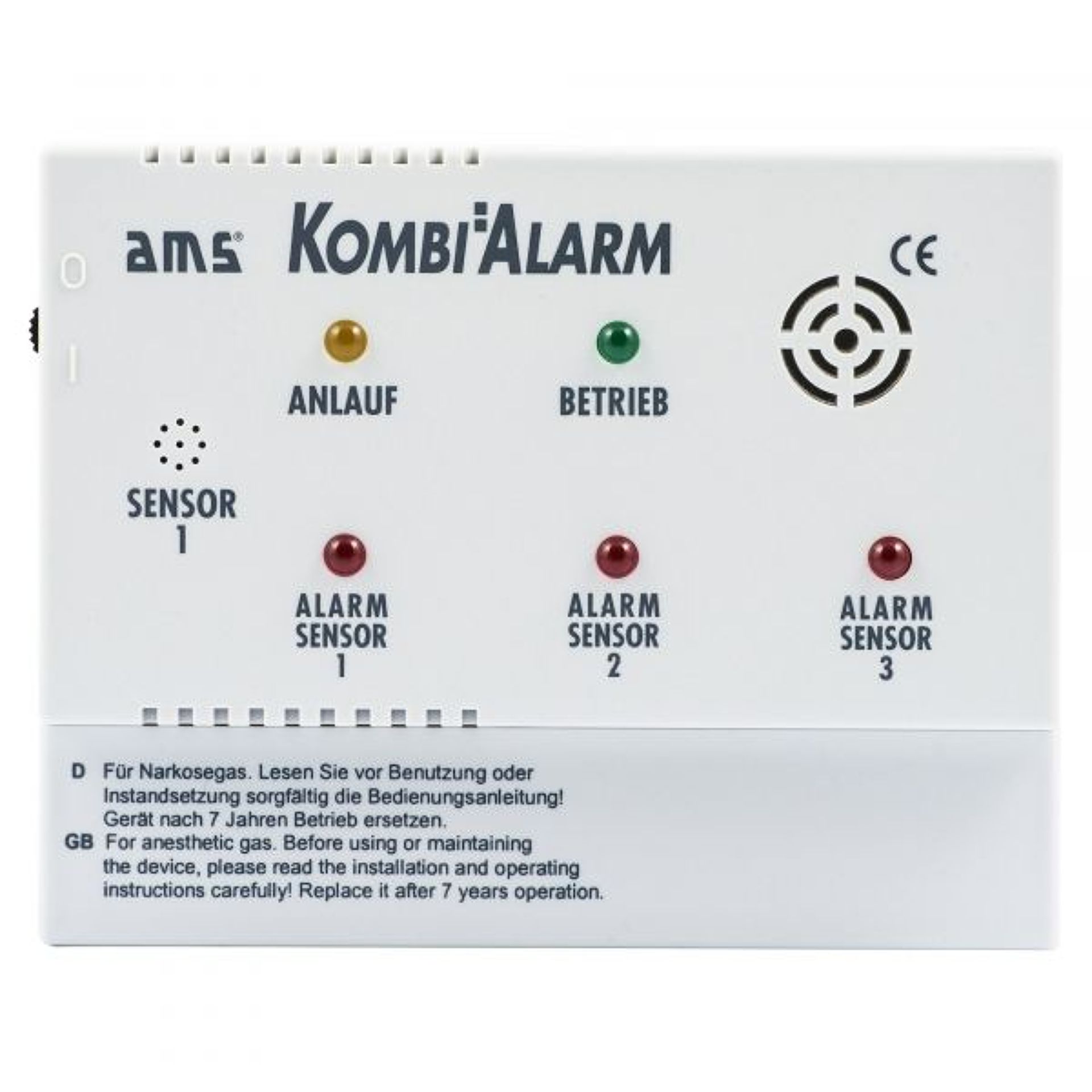 Kombi alarm AMS se zabudovaným senzorem a akustickou sirénou