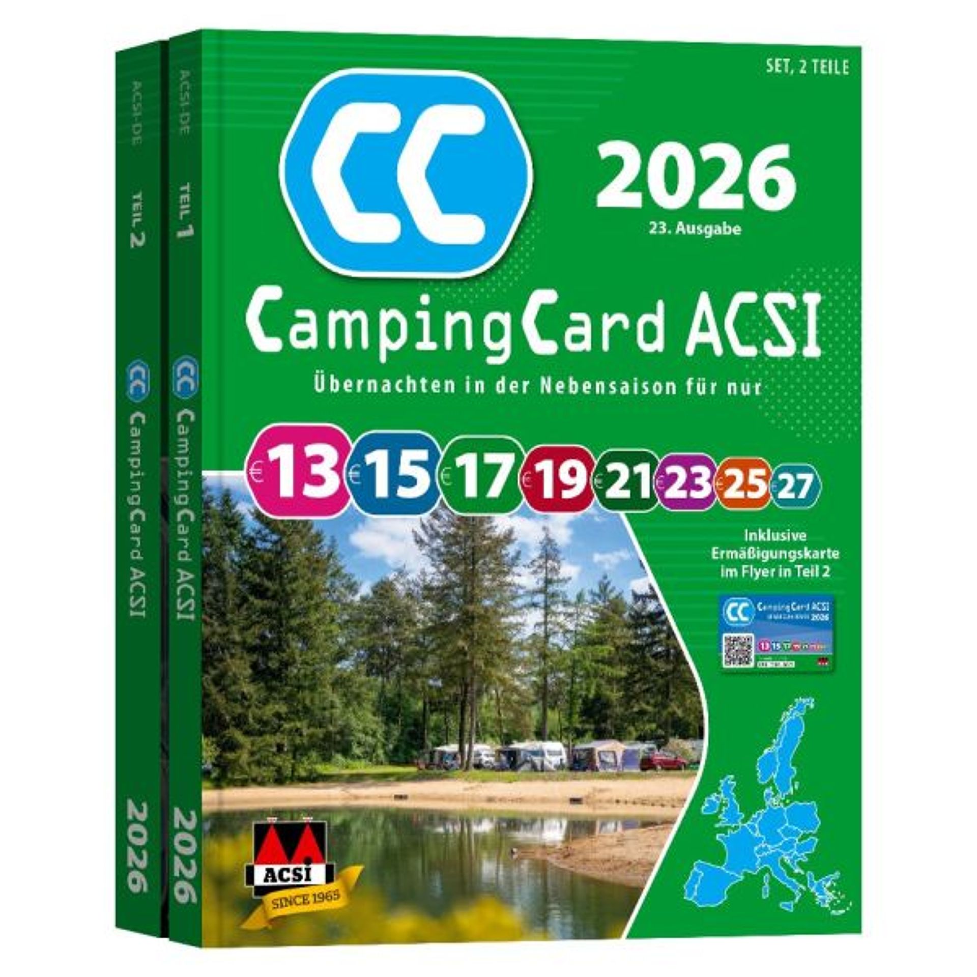 ACSI Camping Card 2026 - německá verze