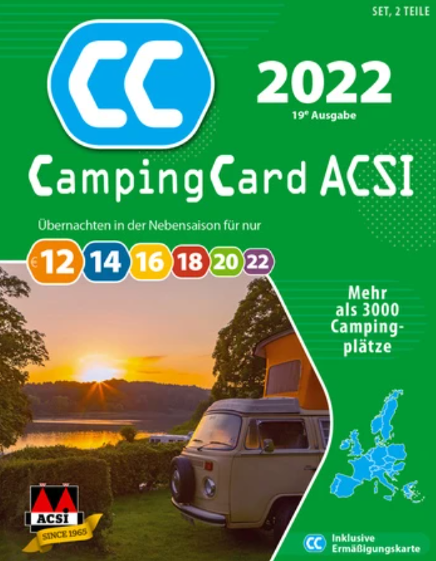 ACSI Camping Card 2022 - německá verze