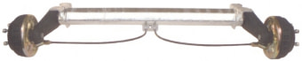 Náprava AL-KO B 1200-5, 112x5-tandem přední kuličková, 1100