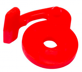 Červená západka uzávěru bočnic STEMA