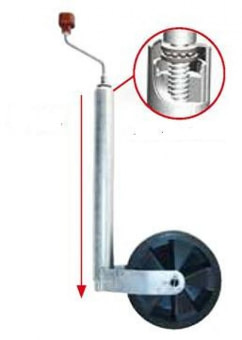 Opěrné kolečko AL-KO plast 48mm/150kg