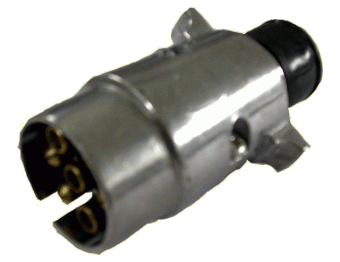 Zástrčka 7 pólů 12V kovová