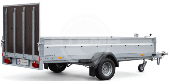 Přívěs sklopný valník KOBRAS MUT 15-30-15.1 na kliku