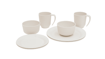 Outwell Delish 2 Person Dinner Set Sandstone