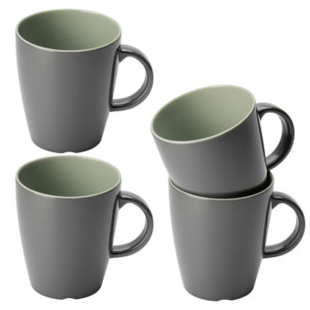 Sada hrnků Vivid Line zelená