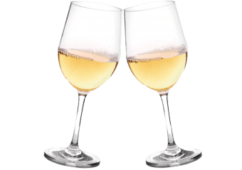 Sada 2 skleniček bílé víno 0,3 l