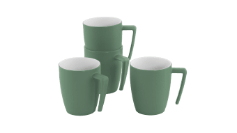 Outwell Gala 4 Person Mug Set Shadow Green