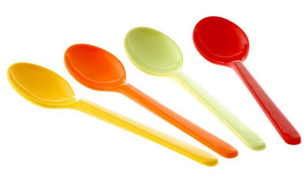 Sada lžiček Rainbow 4 ks