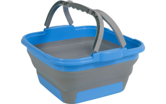 Skládací vědro Brunner Cleo fold-away zelená/modrá/šedá