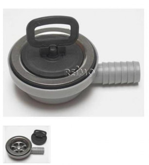 Sifon průměr 19 mm, 90°,se zátkou