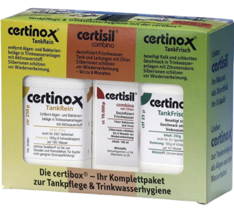 Certibox 250 set- sada pro čištění nádrží na pitnou i odpadní vodu