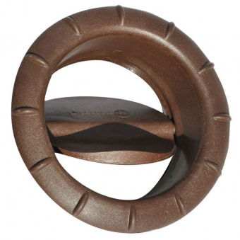 Koncovka s klapkou EN pro teplý vzduch - hnědá