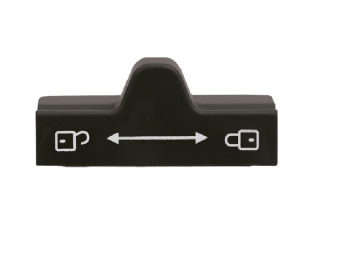 Zavírání lednice Dometic výstupek nahoře černá - jen plast