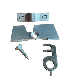 Zavírání lednice Dometic výstupek dopředu stříbrná - komplet