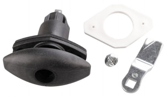 Oválný zámek STS 78x42 černý