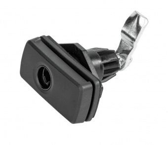 Zámek pro klapky 78 x 42 mm, černá